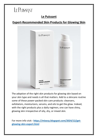 Skin Products for Glowing Skin Achieve Radiant Beauty