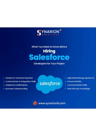 What You Need to Know Before Hiring Salesforce Developers for Your Project