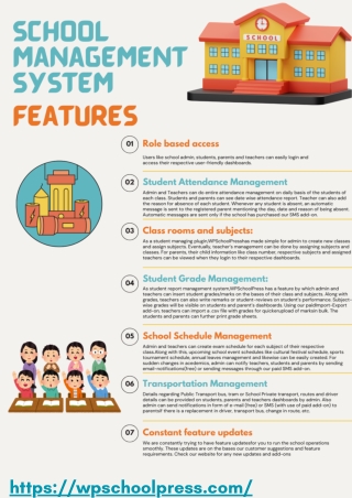 WPSchoolPress Features: Simplifying School Management