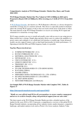 Wi-Fi Range Extender