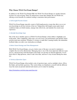 Step-by-Step TEAS-Test Prep with Dumpsboss Study Guide