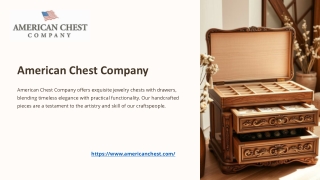 Timeless Elegance: Jewelry Chests with Drawers