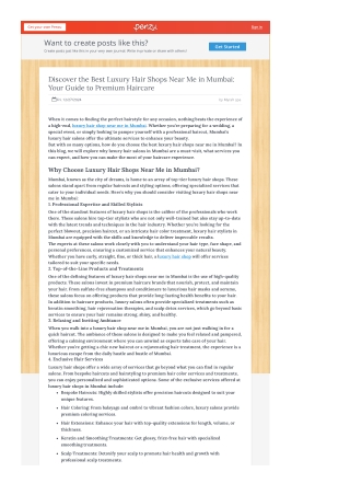 Discover the Best Luxury Hair Shops Near Me in MumbaiYour Guide to Premium Haircare