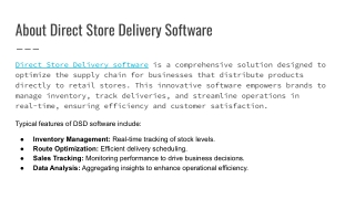Solid Innovation Direct Store Delivery Software