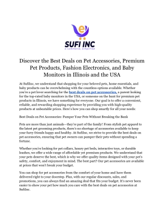 Fashion Electronics & Home Essentials in the USA