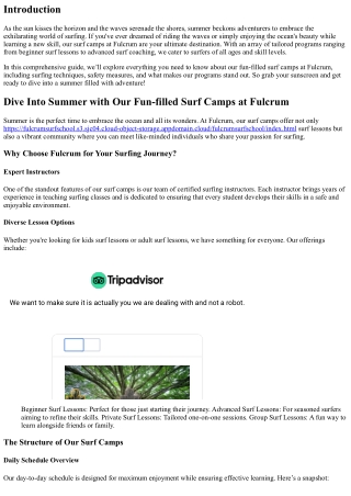 Dive Into Summer with Our Fun-filled Surf Camps at Fulcrum