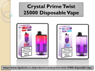 Crystal Prime Twist 25000 Disposable Vape