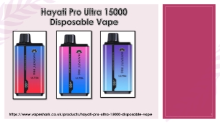 Hayati Pro Ultra 15000 Disposable Vape (shark)