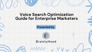 Voice Search Optimization Guide for Enterprises in 2025