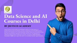 Data Science and AI course in Rohini, Delhi
