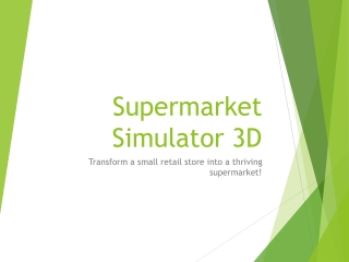 My Supermarket simulator 3d