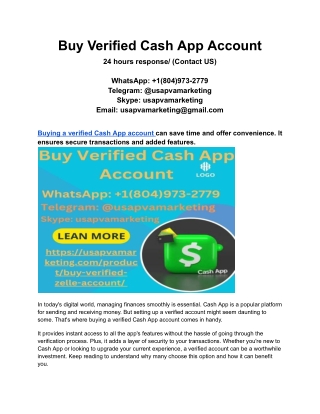 Payment methods Buy Verified Cash App Account 2025