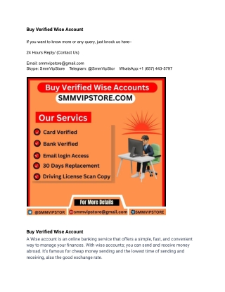 Buy Verified Wise Account (2)