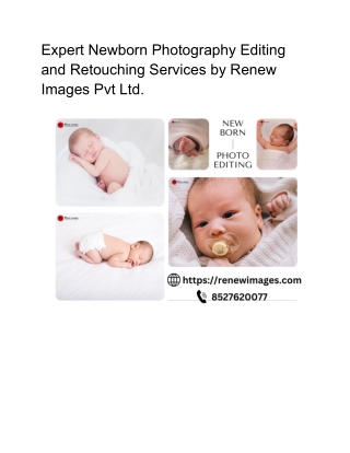 Expert Newborn Photography Editing and Retouching Services by Renew Images Pvt L