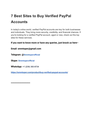 7 Best Sites to Buy Verified PayPal Accounts (1)