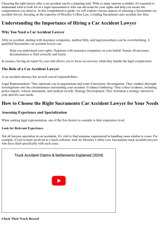 How to Choose the Right Sacramento Car Accident Lawyer for Your Needs