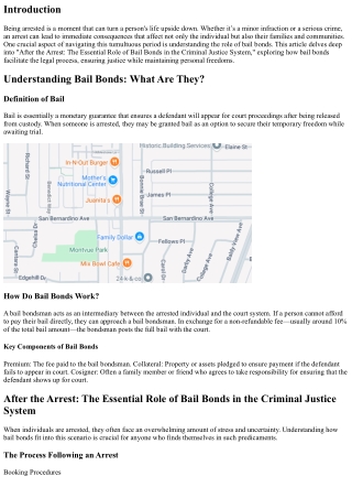 After the Arrest: The Essential Role of Bail Bonds in the Criminal Justice Syste