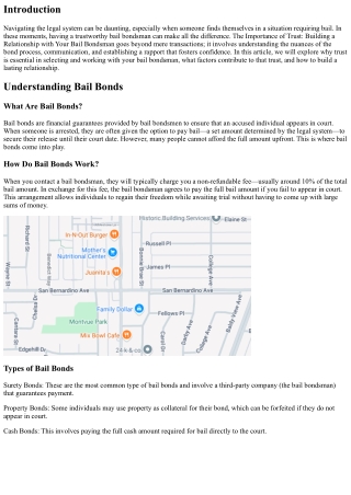 The Importance of Trust: Building a Relationship with Your Bail Bondsman