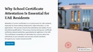 Why School Certificate Attestation Is Essential for UAE Residents