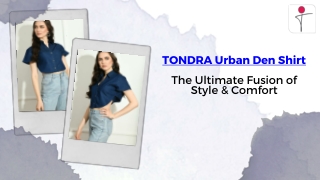 Tondra Urban Denim Shirt: Stylish & Comfortable for Every Occasion