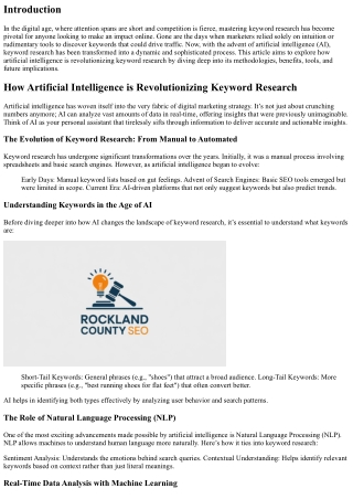 How Artificial Intelligence is Revolutionizing Keyword Research
