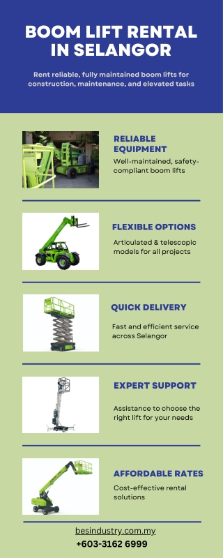 Boom Lift Rental Selangor – BES Industry