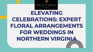 Wedding floral arrangements Northern Virginia