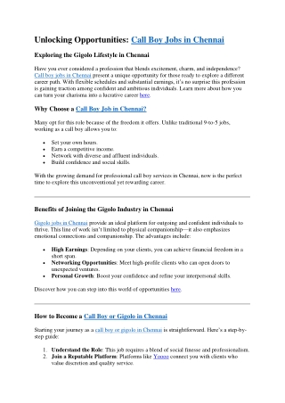 Unlocking Opportunities