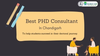 PHD Consultant in Chandigarh