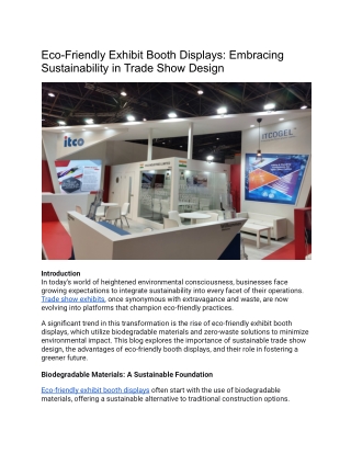 Eco-Friendly Exhibit Booth Displays_ Embracing Sustainability in Trade Show Design (1)