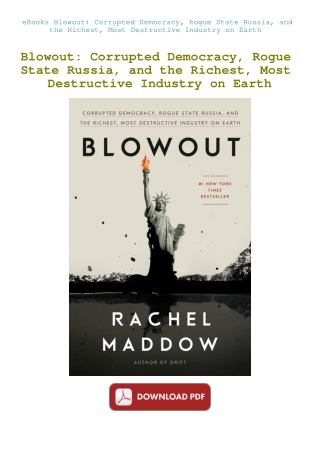 eBooks Blowout Corrupted Democracy  Rogue State Russia  and the Richest  Most Destructive Industry o