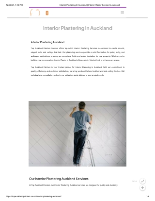 Interior Plastering Auckland