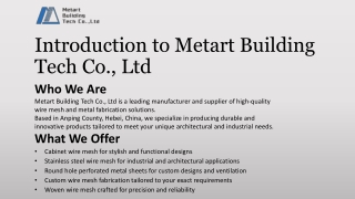 High-Quality Cabinet Wire Mesh | Metart Building Tech Co., Ltd