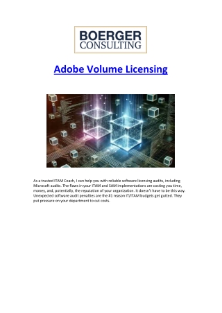Adobe Volume Licensing