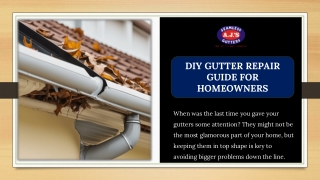 DIY Gutter Repair Made Simple: A Beginner-Friendly Guide