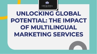 Multilingual Marketing Services