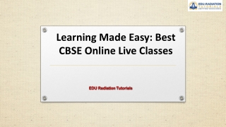 Learning Made Easy Best CBSE Online Live Classes