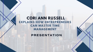 Cori Ann Russell Explains How Entrepreneurs Can Master Time Management