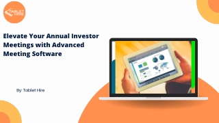 Meeting Software for Investor Events – Secure and Interactive Solutions
