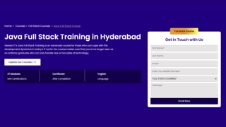 Java Full Stack training in Hyderabd