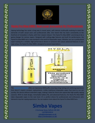 Hyola Pro Max 6000 Next-Level Innovation for Professionals