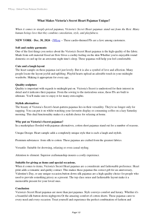 Cozy Up in Style: Mini Apparels or Victoria’s Secret Heart Pajamas