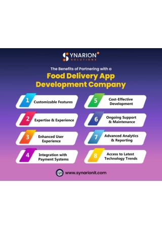 The Benefits of Partnering with a Food Delivery App Development Company