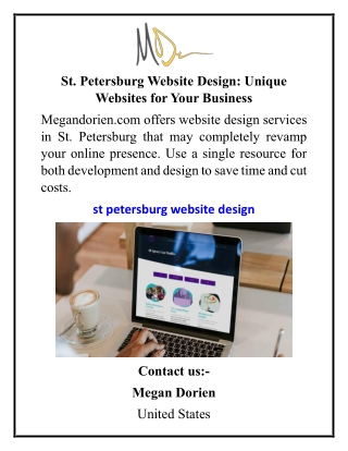 St. Petersburg Website Design Unique Websites for Your Business