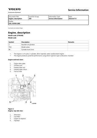 Volvo ECR38 Compact Excavator Service Repair Manual Instant Download