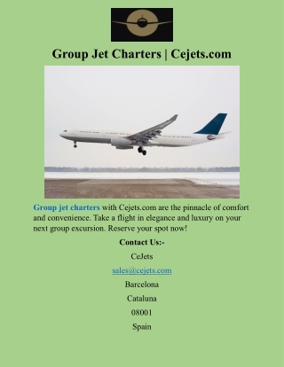 Group Jet Charters  Cejets