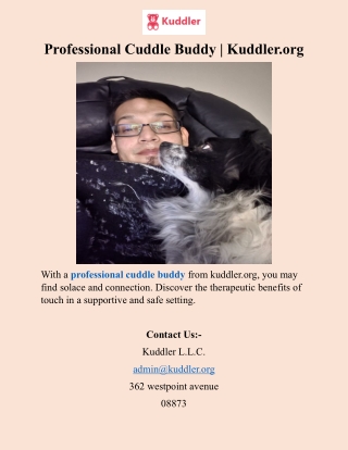 Professional Cuddle Buddy  Kuddler.org