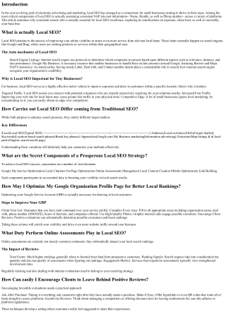 Why Consistent Snooze Info is Vital for Local SEO Excellence