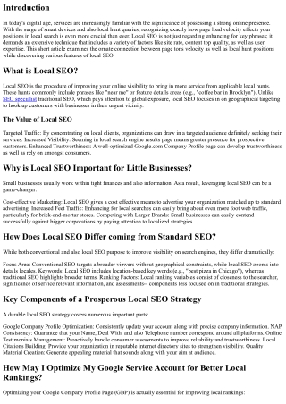 How Webpage Tons Speed Effects Your Ranks in Local Explore