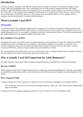 Local SEO Methods for Multi-Location Services